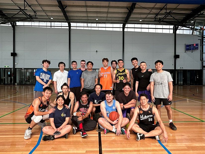 Melbhoops social basketball group in the NMRC stadium